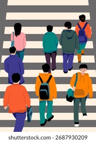 Conjunto de elementos de diseño de Personas de multitud