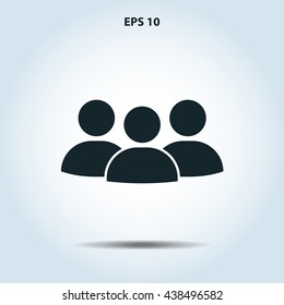 crowd people icon