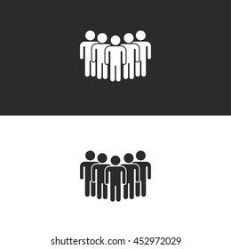 crowd people icon