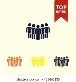 crowd people icon