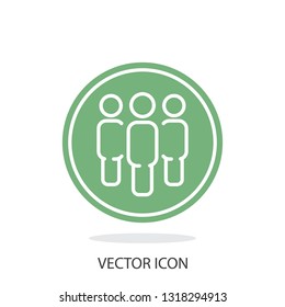 crowd of people icon vector