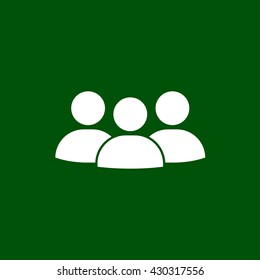 crowd people icon. crowd people vector illustration