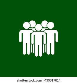crowd people icon. crowd people vector illustration