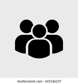 crowd people icon. crowd people vector illustration