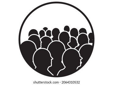 
Crowd of people. Manifestation. Accumulation of people. Crowd of people