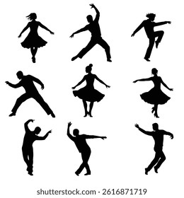Crowd of people silhouette, cheerful fans people. Big event, concert or sport. Vector illustratio