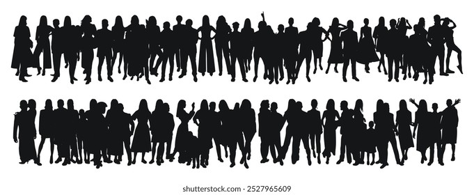 Multitud de personas, viajeros, pasajeros, cola
