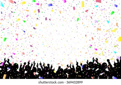 A crowd of people. Vector illustration