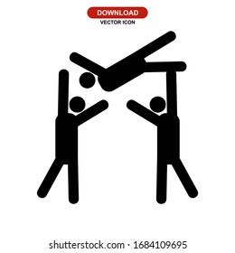 Icono de navegación multitudinaria o logotipo símbolo de signo aislado ilustración vectorial de alta calidad estilo negro iconos vectoriales
