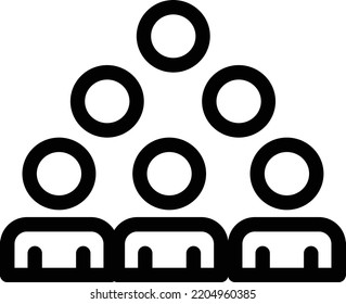 Crowd Vector illustration on a transparent background.Premium quality symbols.Thin line vector icon for concept and graphic design.