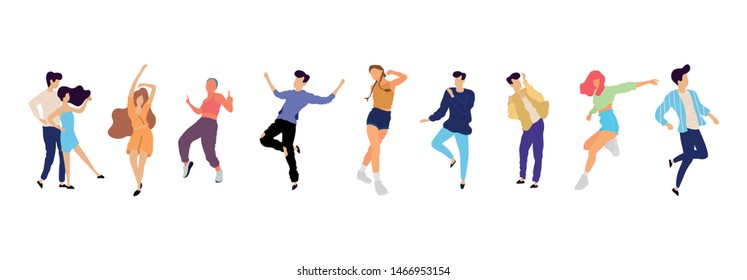 Men Women Dressed Sports Clothes Running Stock Vector (Royalty Free ...