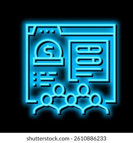 crowdfunding business neon light sign vector. crowdfunding business illustration