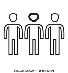 Crowdfunding concept, Teamwork vector Icon design