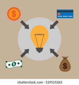 Crowdfunding concept vector illustration