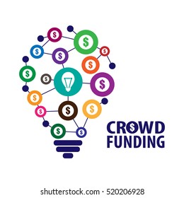 Crowdfunding concept vector illustration