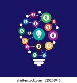 Crowdfunding concept vector illustration