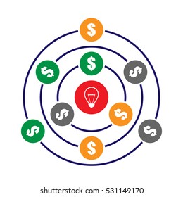 Crowdfunding concept vector illustration