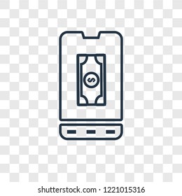 Crowdfunding concept vector linear icon isolated on transparent background, Crowdfunding concept transparency concept in outline style