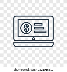 Crowdfunding concept vector linear icon isolated on transparent background, Crowdfunding concept transparency concept in outline style