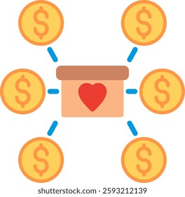 Crowdfunding Flat Illustration Vector Design