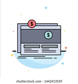 Crowdfunding, funding, fundraising, platform, website Flat Color Icon Vector