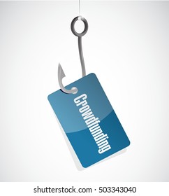 crowdfunding hook sign concept illustration design graphic