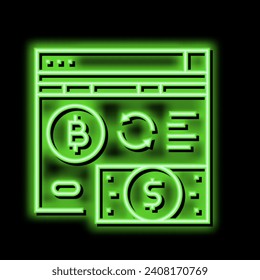 crowdfunding ico neon light sign vector. crowdfunding ico illustration