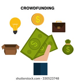 Crowdfunding  icon design, vector illustration graphic eps10.
