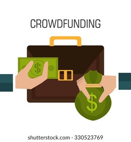 Crowdfunding  icon design, vector illustration graphic eps10.