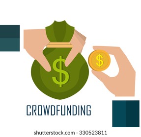 Crowdfunding  icon design, vector illustration graphic eps10.