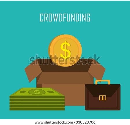 Crowdfunding  icon design, vector illustration graphic eps10.
