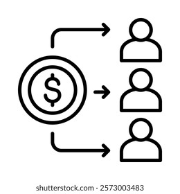 Crowdfunding Icon Element For Design