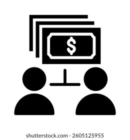 Crowdfunding Icon Element for Design