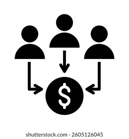 Crowdfunding Icon Element for Design