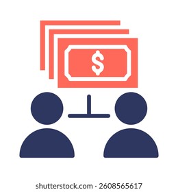Crowdfunding Icon Element for Design
