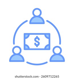 Crowdfunding Icon Element for Design