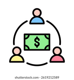 Crowdfunding-Symbolelement für Design