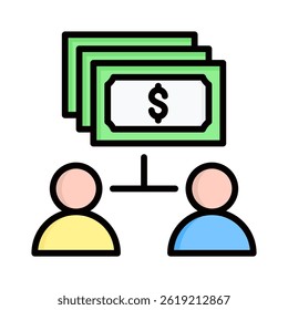 Crowdfunding Icon Element for Design