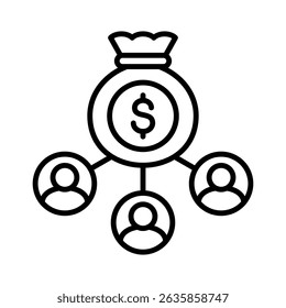 Crowdfunding-Symbolelement für Design