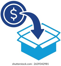 Crowdfunding Icon Element for Design