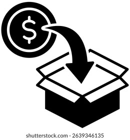 Crowdfunding Icon Element for Design