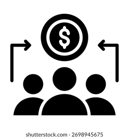 Elemento De Icono De Crowdfunding Para Diseño Y Vector