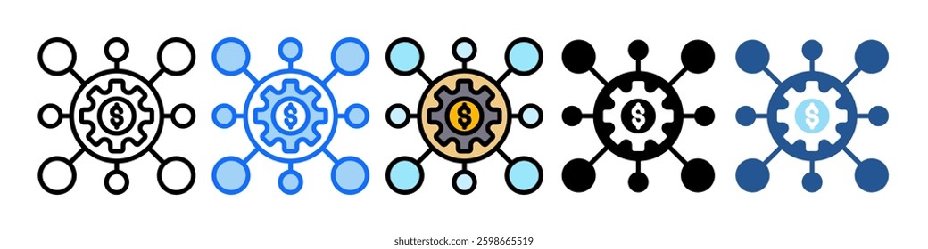 Crowdfunding Icon Set Multiple Style Collection