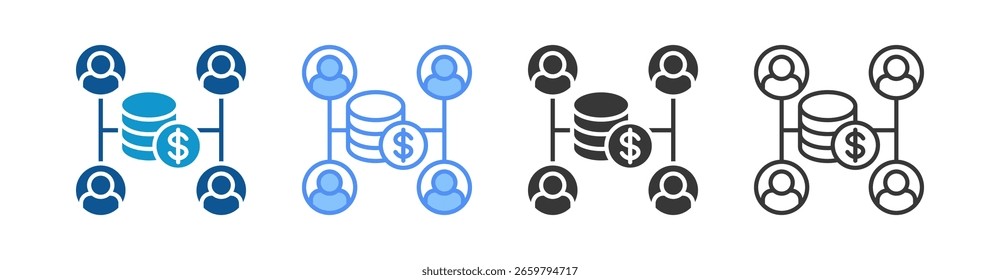 Crowdfunding Icon Set Multiple Style Collection