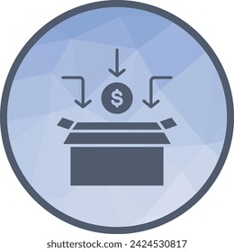 Crowdfunding icon vector image. Suitable for mobile application web application and print media.