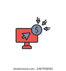 crowdfunding platform icon. vector.Editable stroke.linear style sign for use web design,logo.Symbol illustration.