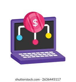 Crowdfunding Platform Vector style icon. Eps 10 file