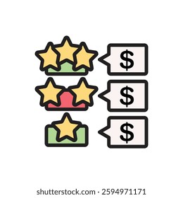 Crowdfunding Ranking Icon Vector Illustration