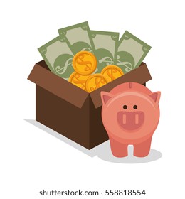 crowdfunding savings concept icon