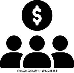 Crowdfunding-Vektorsymbol
